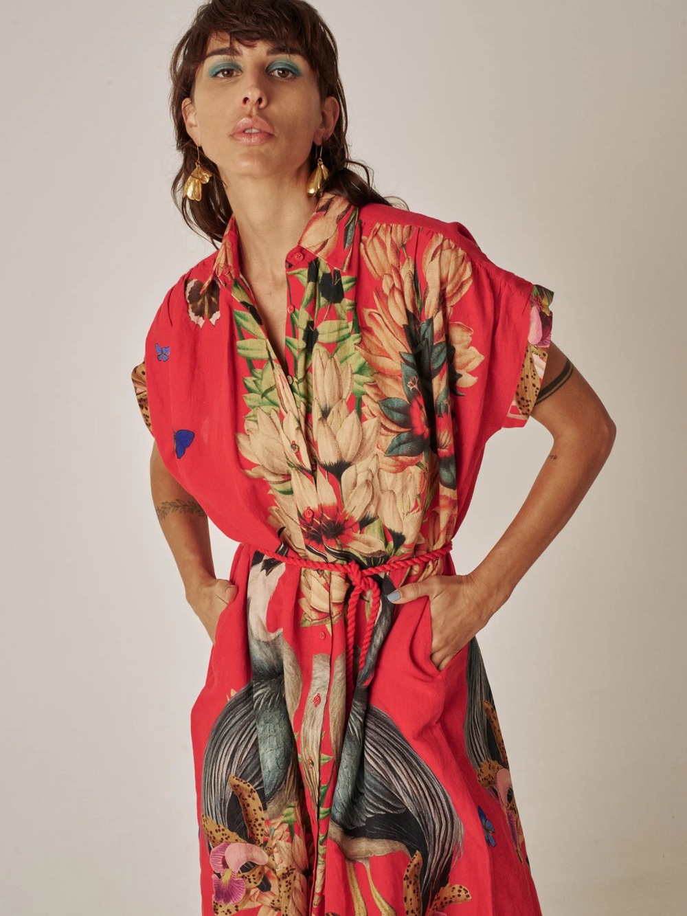 Carolina K Kaftan Dress size S